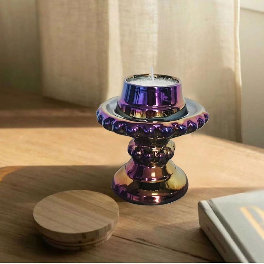 Kerzenständer, multifunktionaler Keramik-Kerzenhalter, Keramik-Kerzenbecher, Aromatherapie, Heimkerzenbehälter, Kerzenhalter ，Kerzenständer(B)