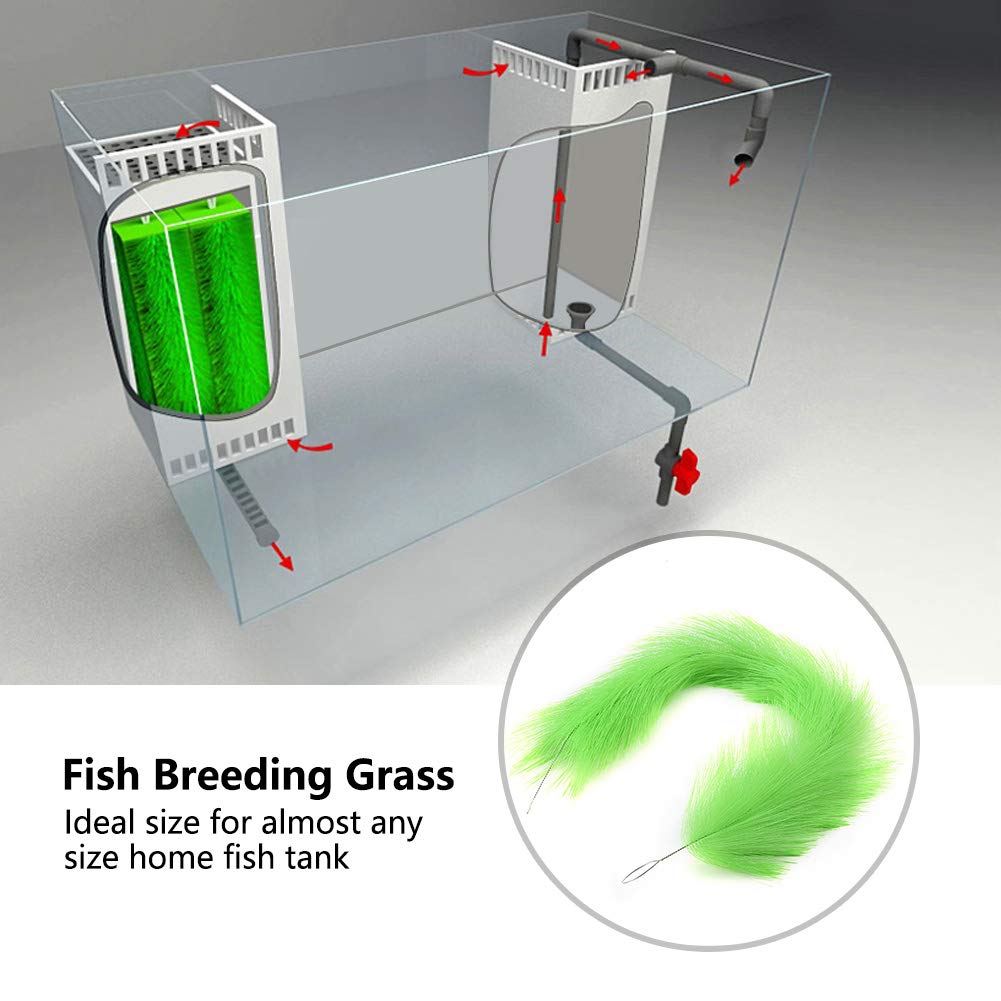 Fishing Breeding Grass Fish Baby Shelter, Fish Baby Fish Breeding Grass,  Solid Plastic And Stainless Steel Aquarium Artificial Grass Decorative Fish 