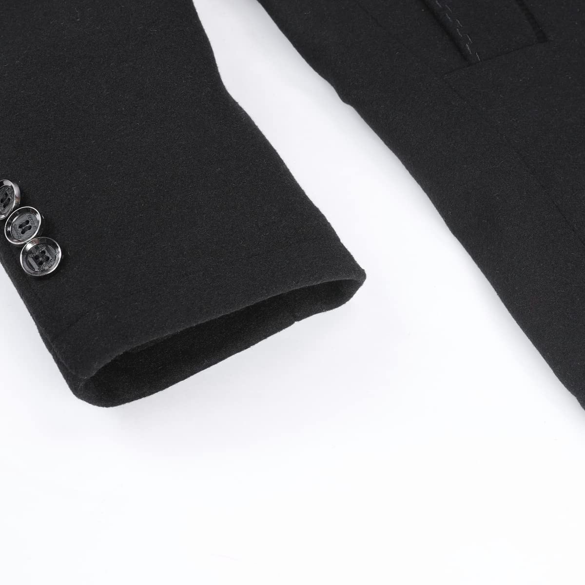 YOUTHUP Cappotto in Lana con Gilet da Uomo Invernale Cappotti Corto di Lana Casual Trench Coat