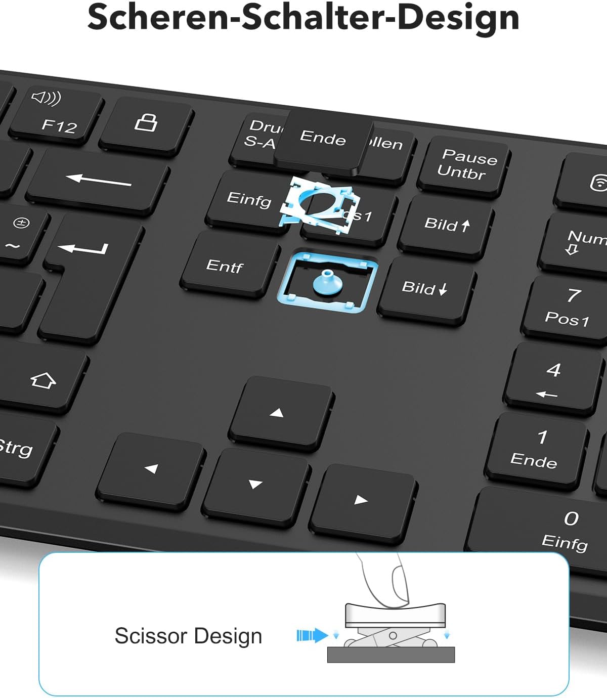 TECURS WK016 Keyboard Scissor Switch Design