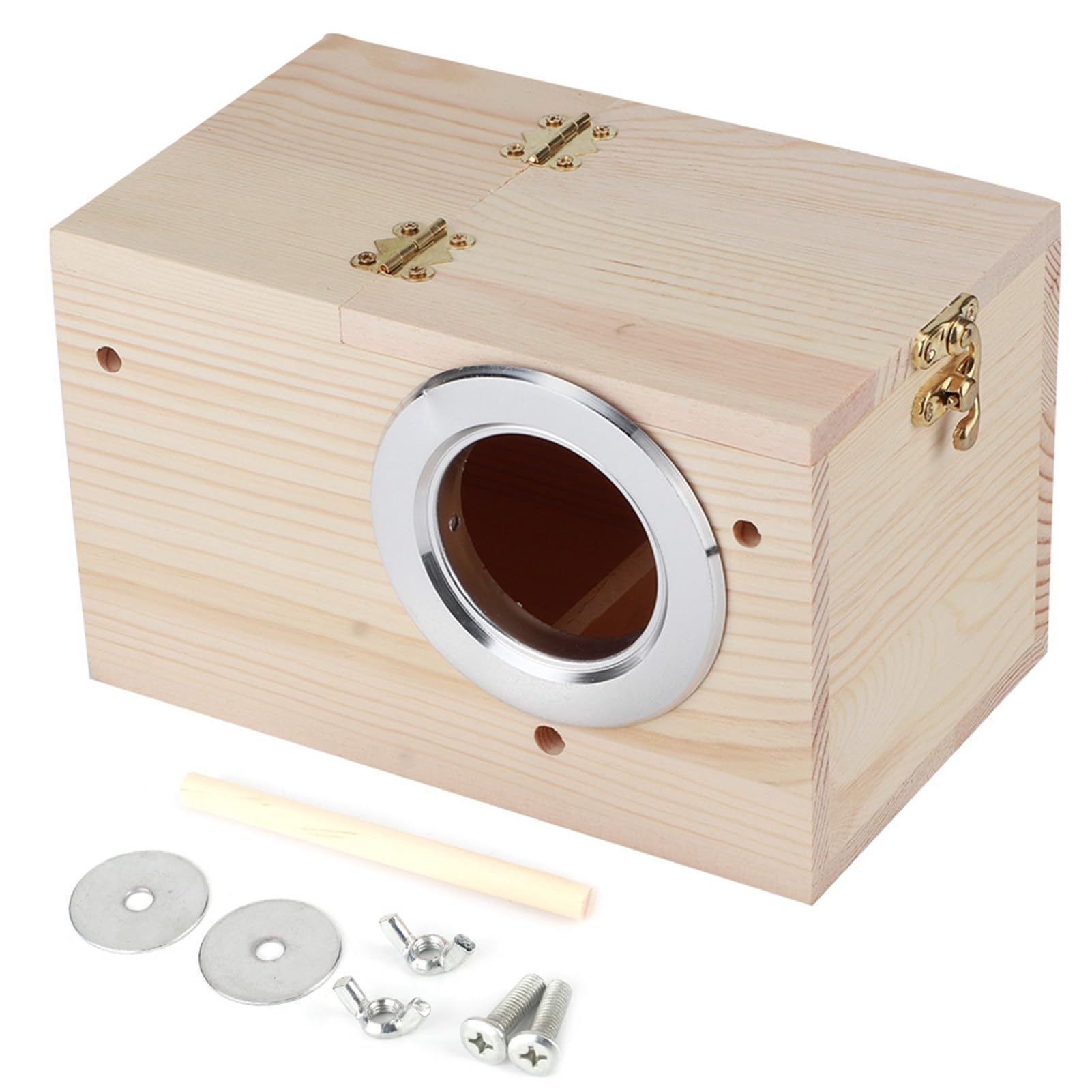 Caja para cría de pájaros con diseño abierto fácil de limpiar Tnfeeon
