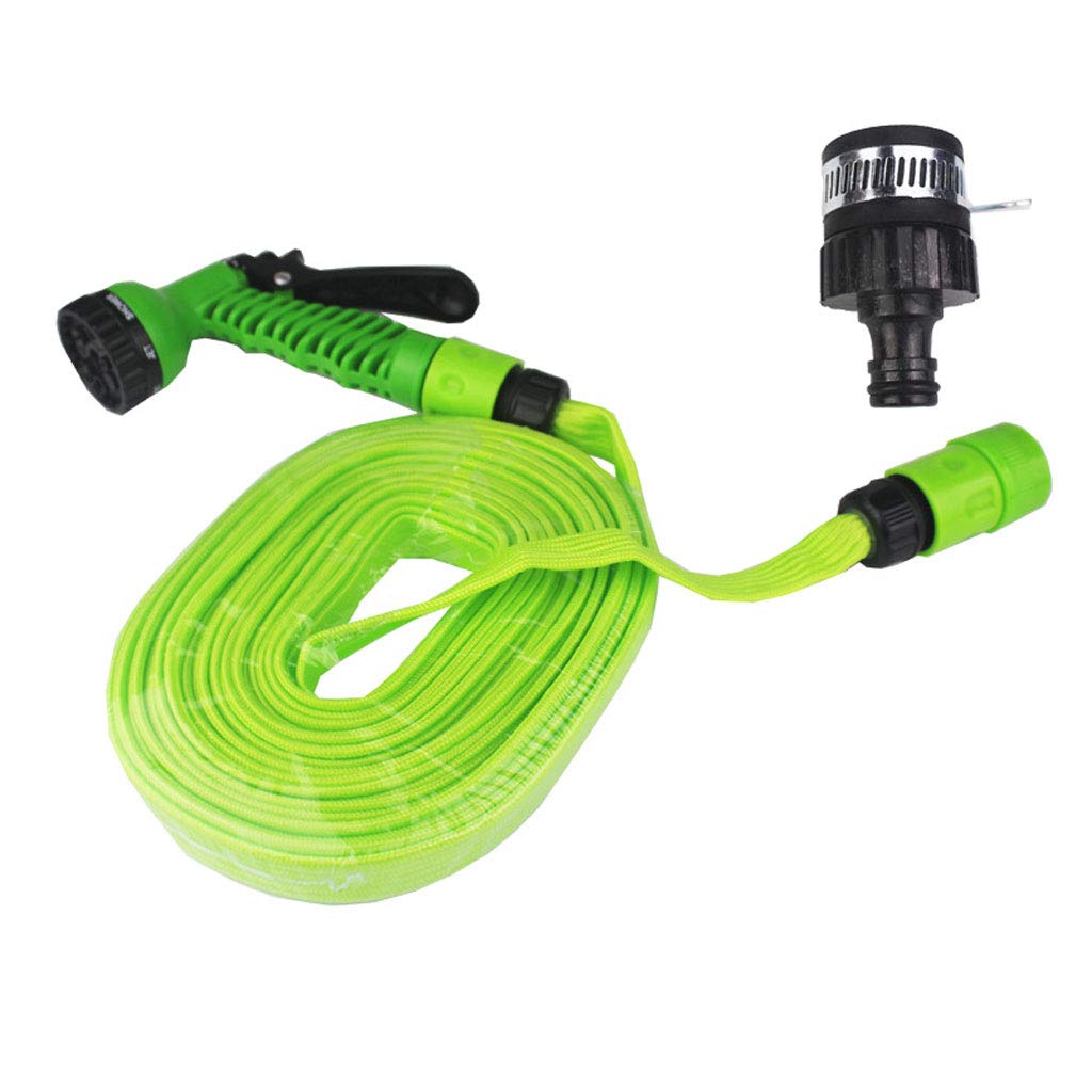 Buy Garden Hose Nozzle Watering Spray Flat Hose On Reel With 7 Function