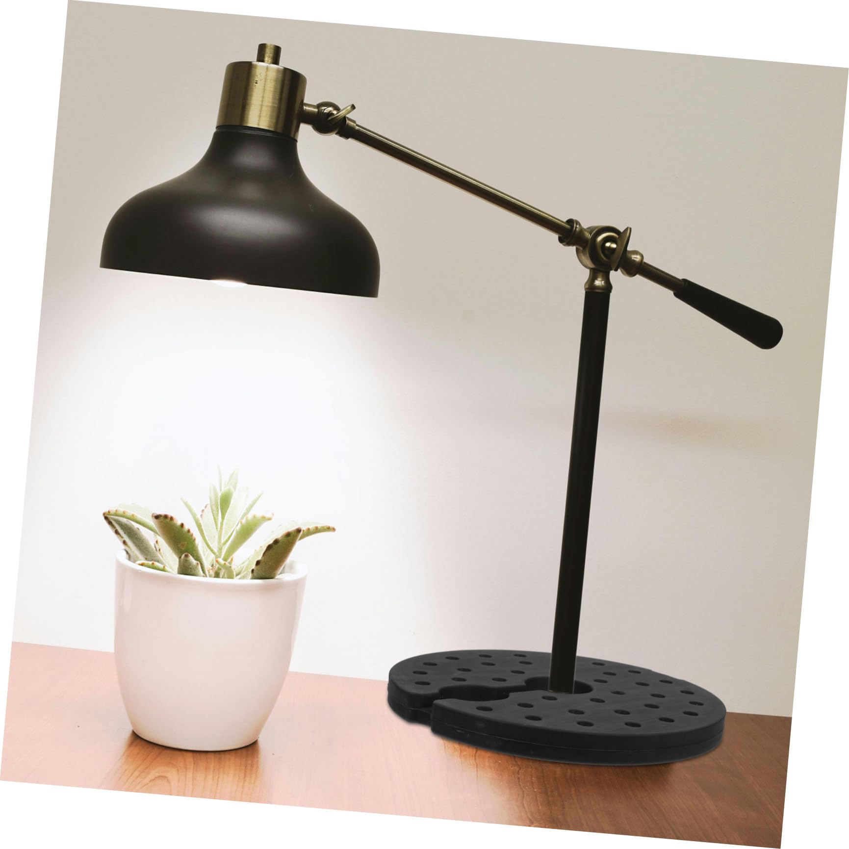 COHEALI Gewichteter Lampensockel Bodenlampe Stabile Kunststoff Basis Runder Stehlampenhalter Ersatzfuß DIY Beleuchtung Zubehör für Tisch Stehlampen
