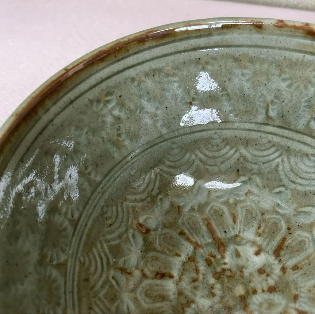 Amazon.co.jp: 高麗 鳥嶺窯申正煕高麗茶碗 栞共布 共箱茶道具