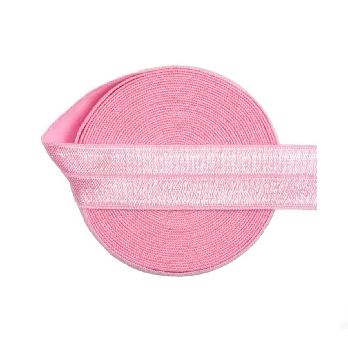 50 100 yardas por rollo de 3/4 "20 mm sólido brillante pliegue elástico Spandex banda de satén diadema vestido costura adorno de encaje - capuchino - 100 yardas