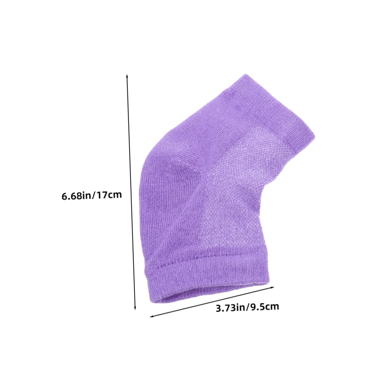 Ipetboom 4Pairs Moisturizing Gel Heel Socks of Elastic Foot Sleeves for Cracked Heels Reusable Soft Heel Protectors for Home Foot Care Comfort Flexibility