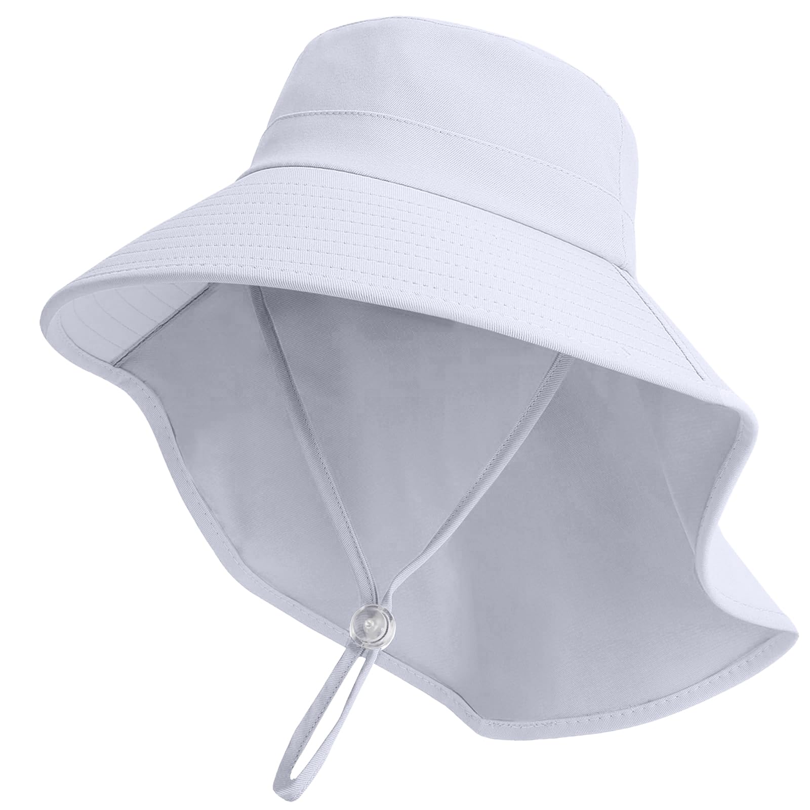 ZOORON Outdoor Kids Sun Hat with Neck Flap UPF 50+ Sun Protection Fishing Hat Wide Brim Summer Kids Beach Hats for Girls Boys