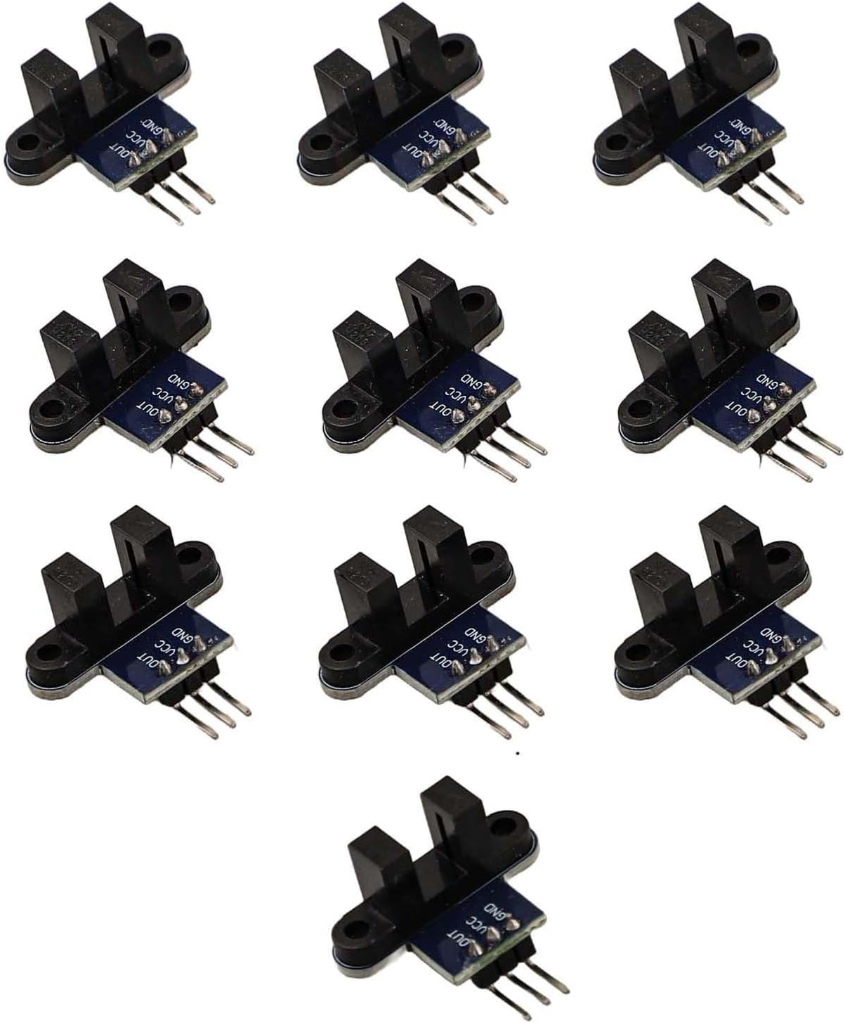 10PCS For IR Infrared Slotted Sensor for Object Detection and Measurement