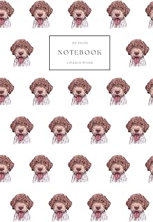 Notebook College Ruled: Lagotto Romagnolo Watercolour Notepad, Lined Dog Journal, 60 Sheets (120 Pages), 6" x 9"