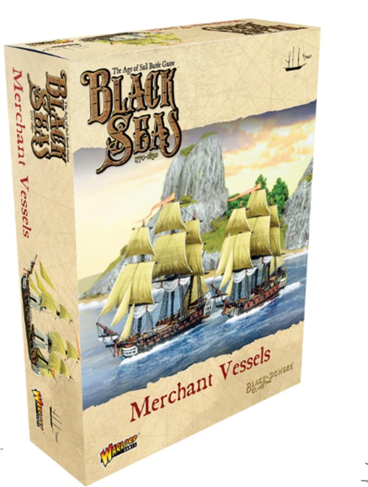 Warlord Black Seas The Age of Sail Merchant Vessels for Black Seas Table Top Ship Combat Battle War Game 792410009