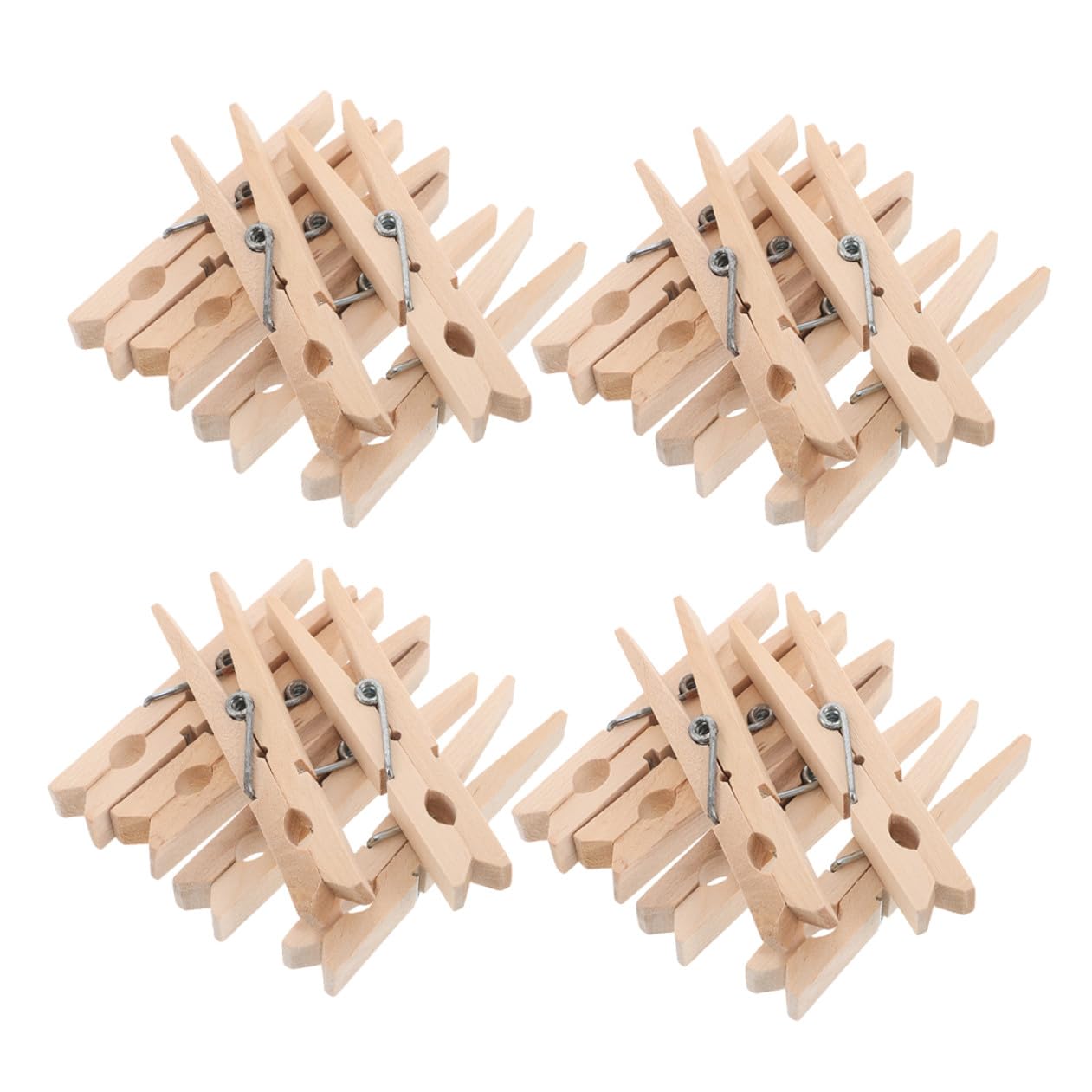 KOMBIUDA Mollette in Legno 150 Pezzi Mini Mollette Multiuso per Bucato Sock Drying Clip Stabili e Portatili per Biancheria Socks e Artigianato