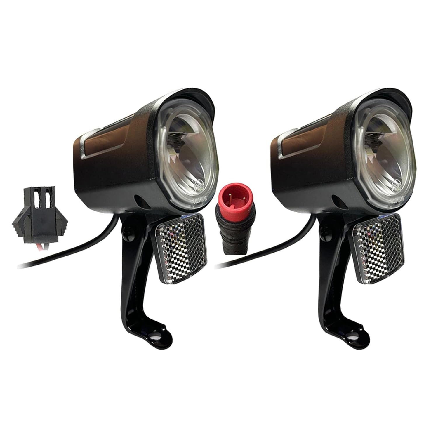 myaddiction Electric Bicycle Headlight Wired Universal Voltage DIY LED Waterproof Connector