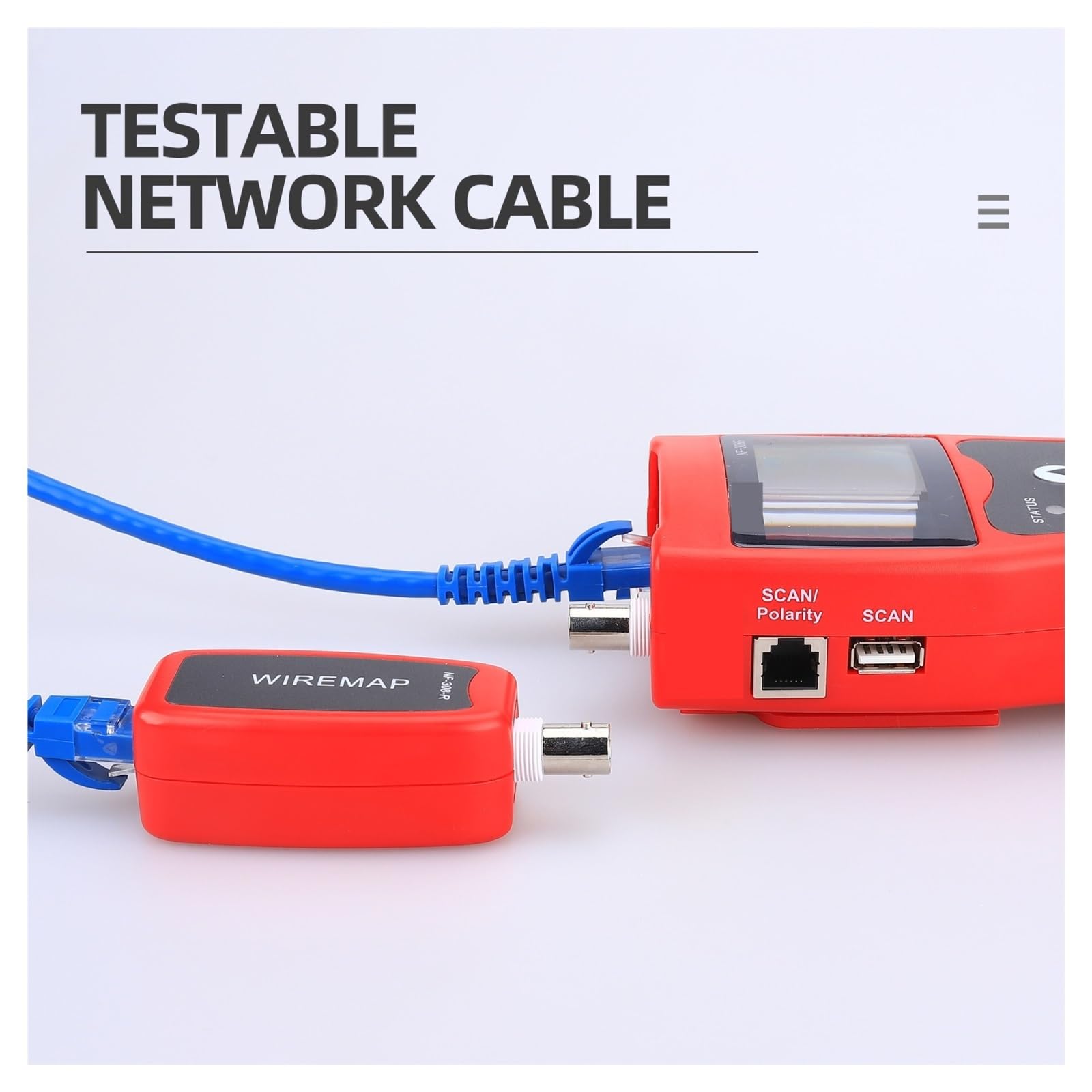 Rastreador De Cables Multifunción NF-308S For Red Prueba Línea Telefónica, Probador Cable Ethernet RJ11 RJ45 Diagnósticos Rápidos Precisos