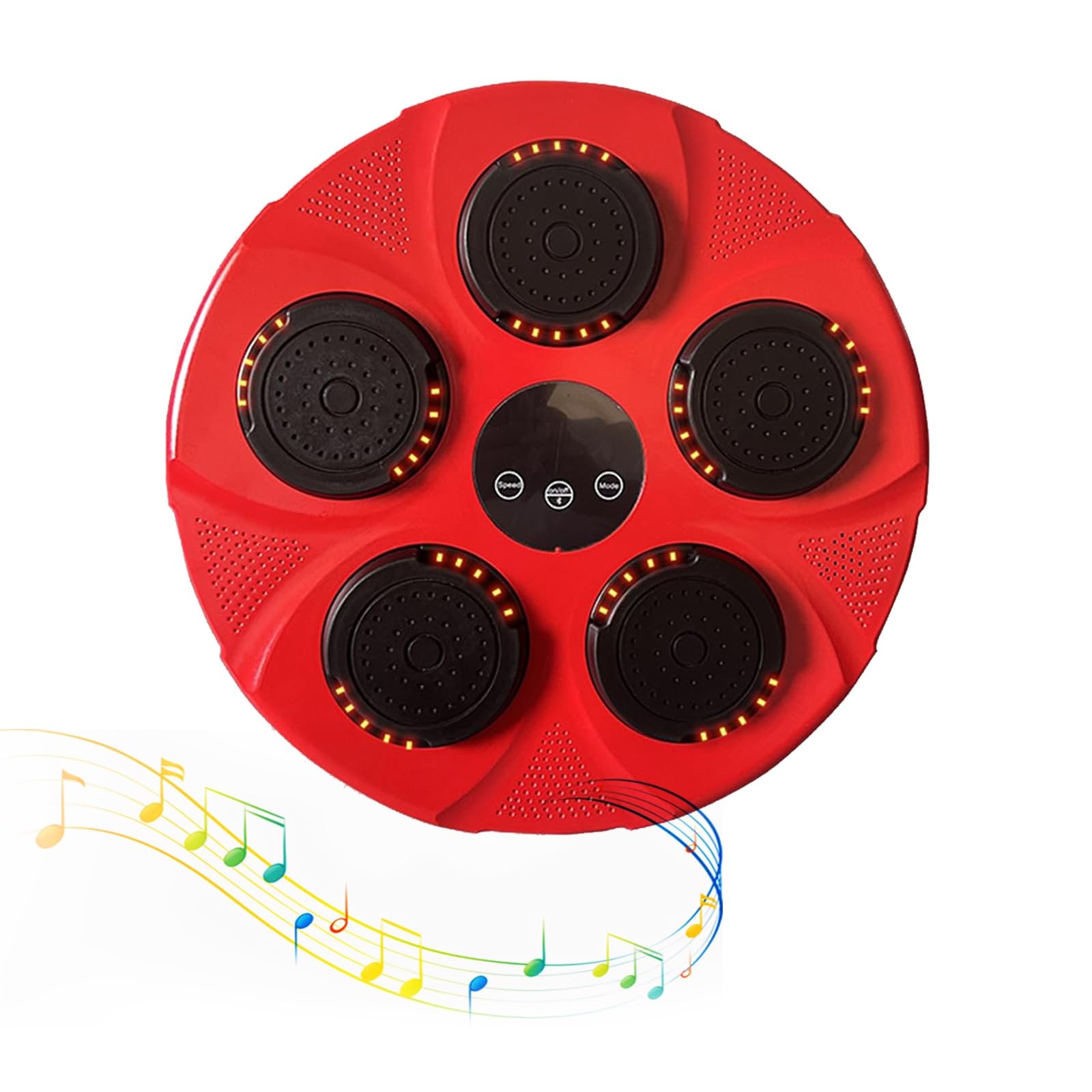Macchina da boxe intelligente con effetto di illuminazione a LED, pad da boxe per musica elettronica, attrezzatura da allenamento portatile per bambini e adulti, esercizio fisico, sollievo dallo stre