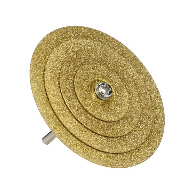 Ddyspan 5pcs Mini Diamond Cutting Disc for Rotary Tools Circular Saw Blade with 3mm Shank Mandrel