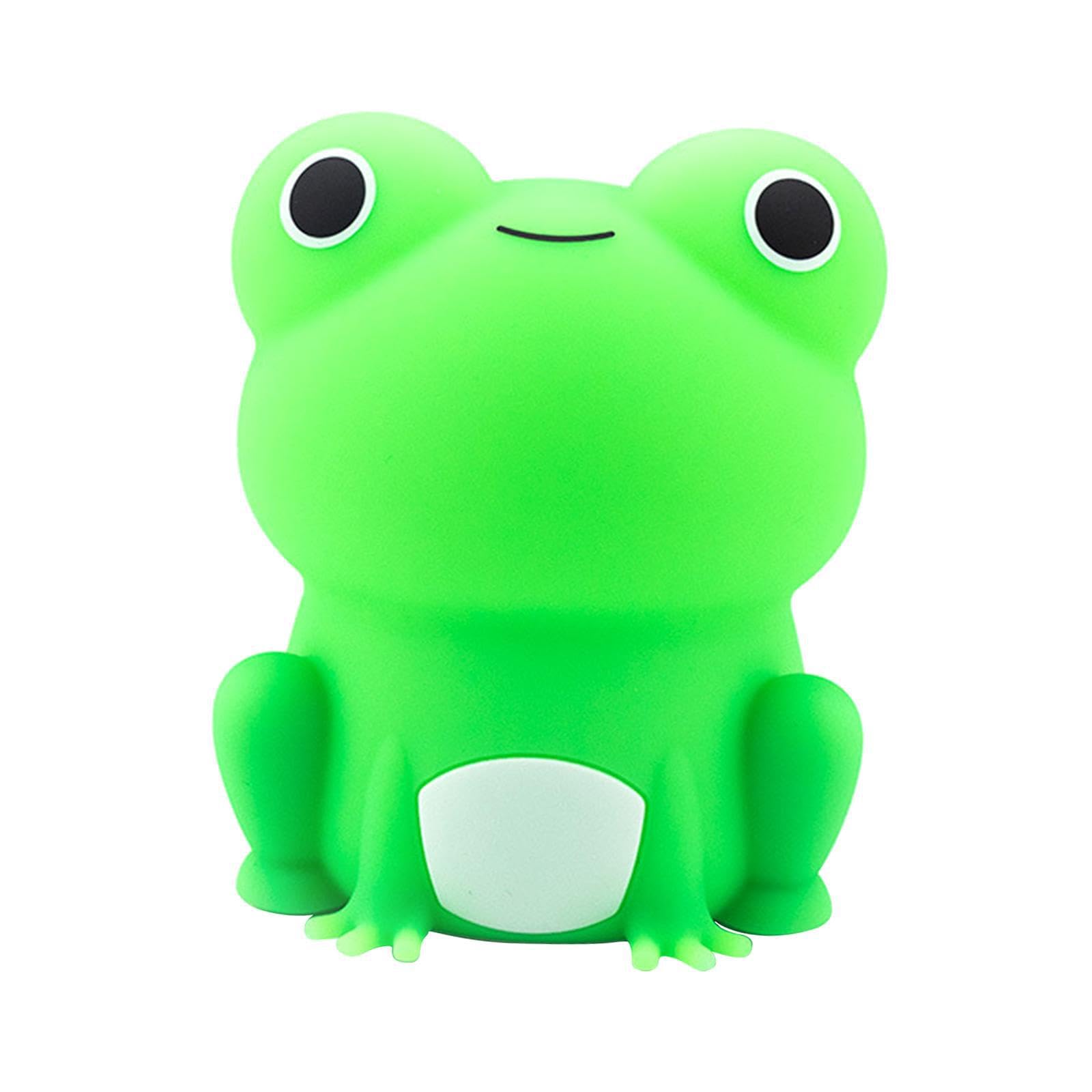 Lixsazse Girls Light Fun Night Toy For Kids Cartoon Frog Animal Led Bedside Usb Rechargeable Nursery Silicone Baby Lamp Night For Kids Cartoon Frog Animal Led