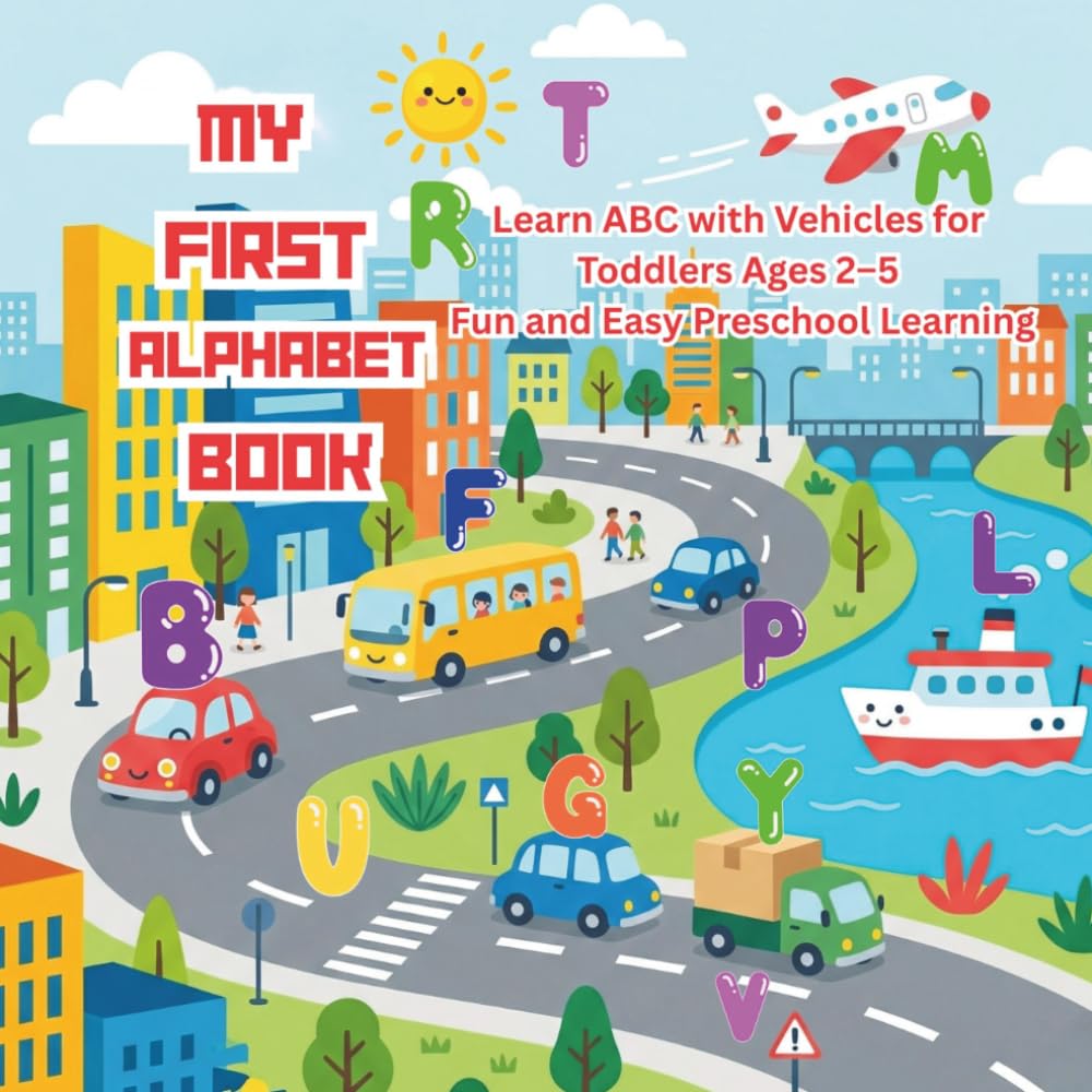 My First Alphabet Book: Learn ABC with Vehicles for Toddlers Ages 2–5 | Fun and Easy Preschool Learning