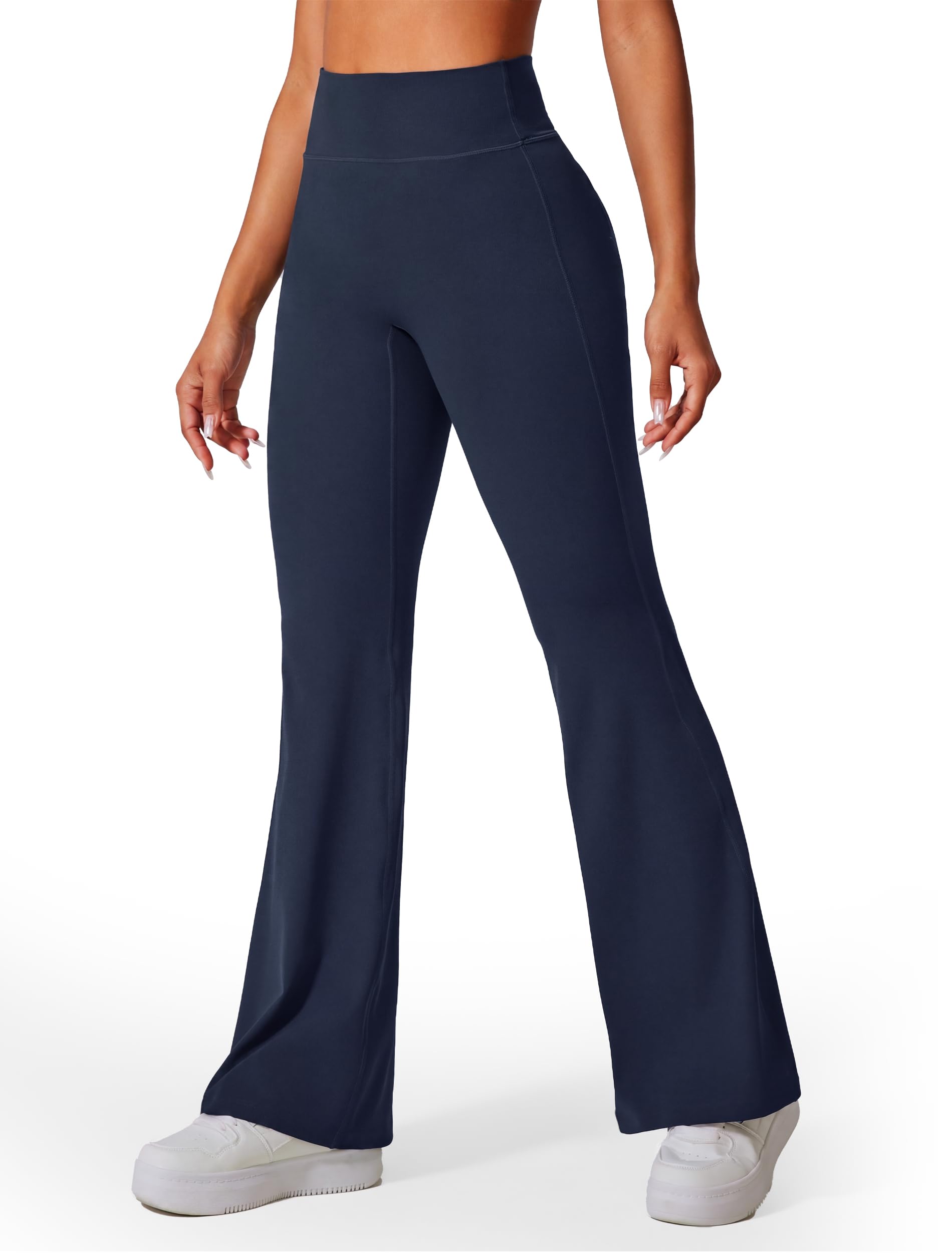 Libin Leggings Sportivi a Zampa da Donna Senza Cuciture, A Vita Alta, Svasati, Pantaloni da Palestra, Yoga, Sport, Ufficio, Danza, Casual, Regolari, Lunghi