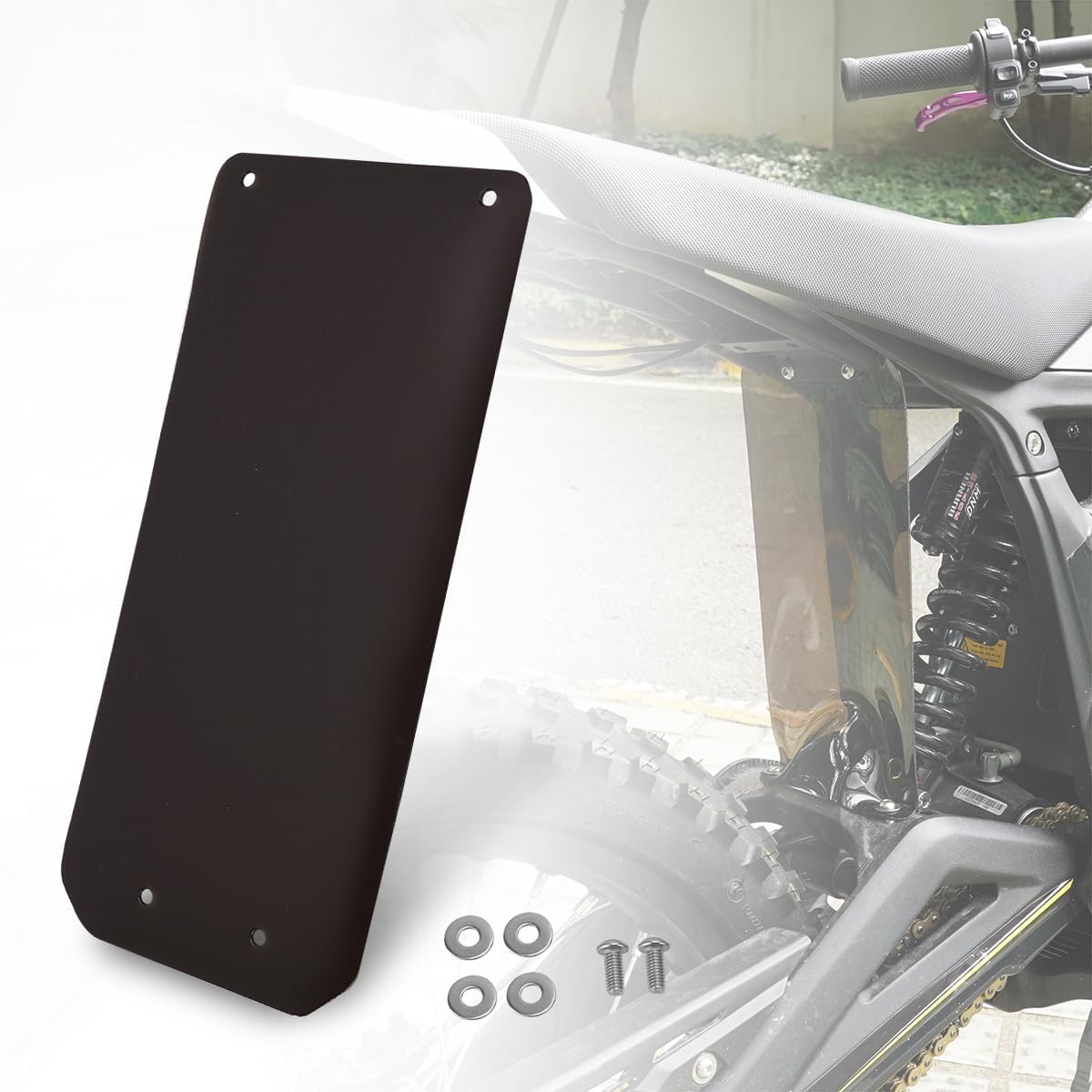 JESTOP Mud Flap Rear Fender for Talaria Sting MX3 MX4/Talaria XXX, Rubber Rear Shock-Absorbing Dirt Protector, Rear Shock-Absorbing Dust Cover Mud Guard, Electric Bike Accessoires for Talaria