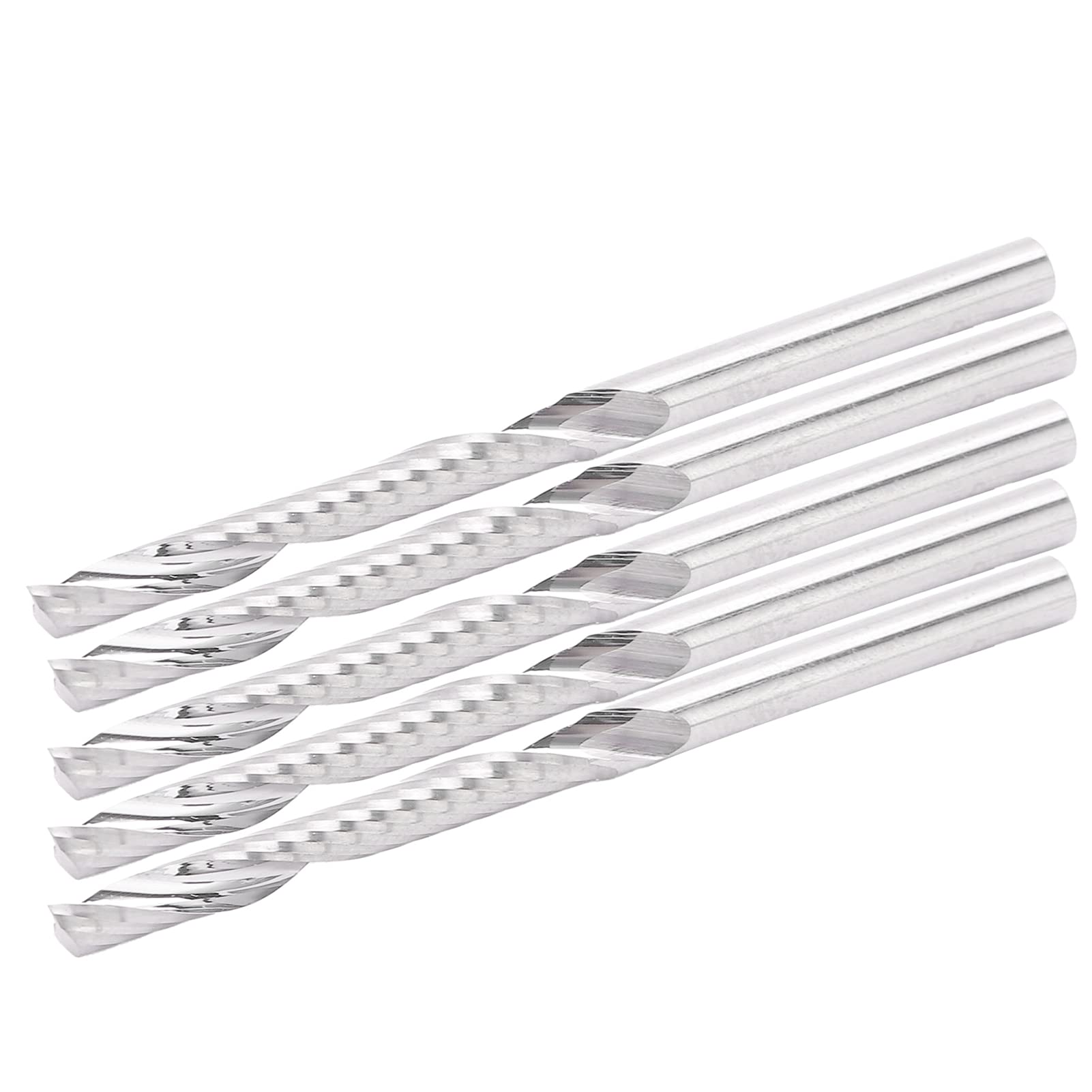 Tungsten Steel Spiral Spiral Single Flete End Mill Set 3,175x3.175x25x50mm rzeźba drewna