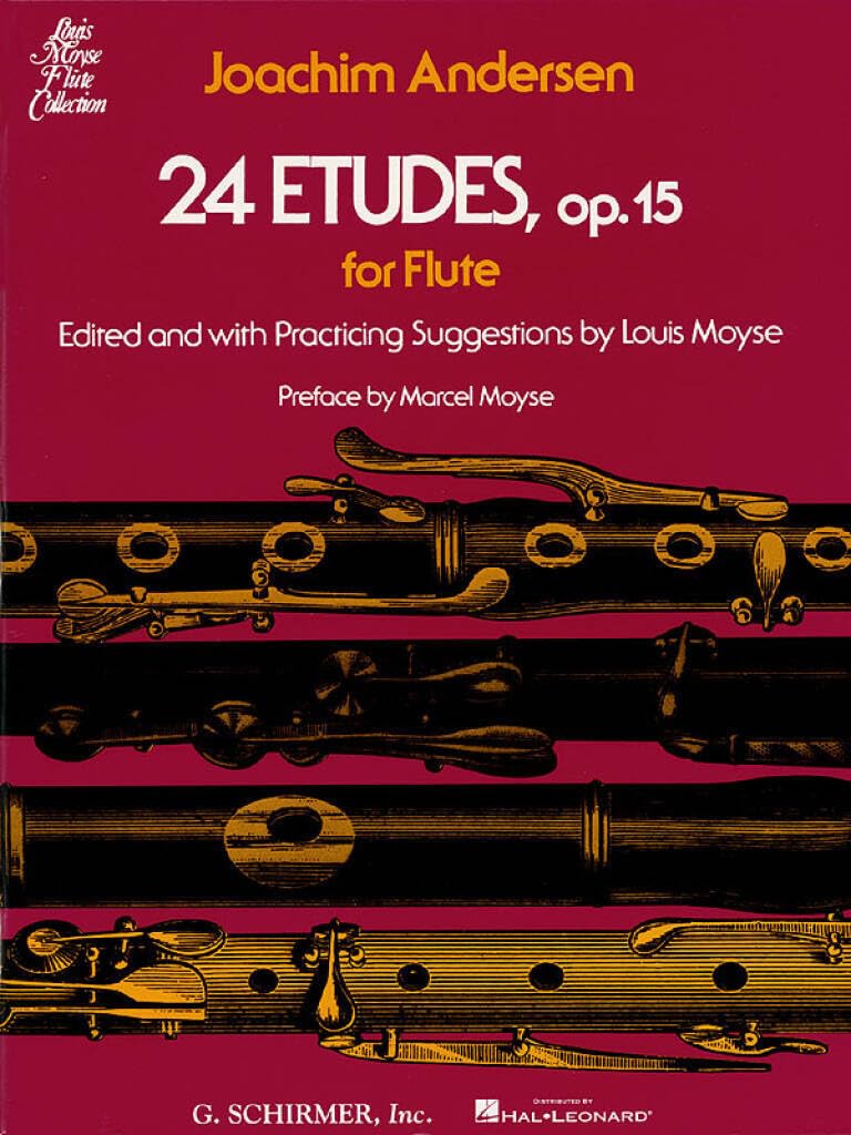 24 Etudes, Op. 15 by Joachim Andersen, Louis Moyse, Marcel Moyse - 9780793552665