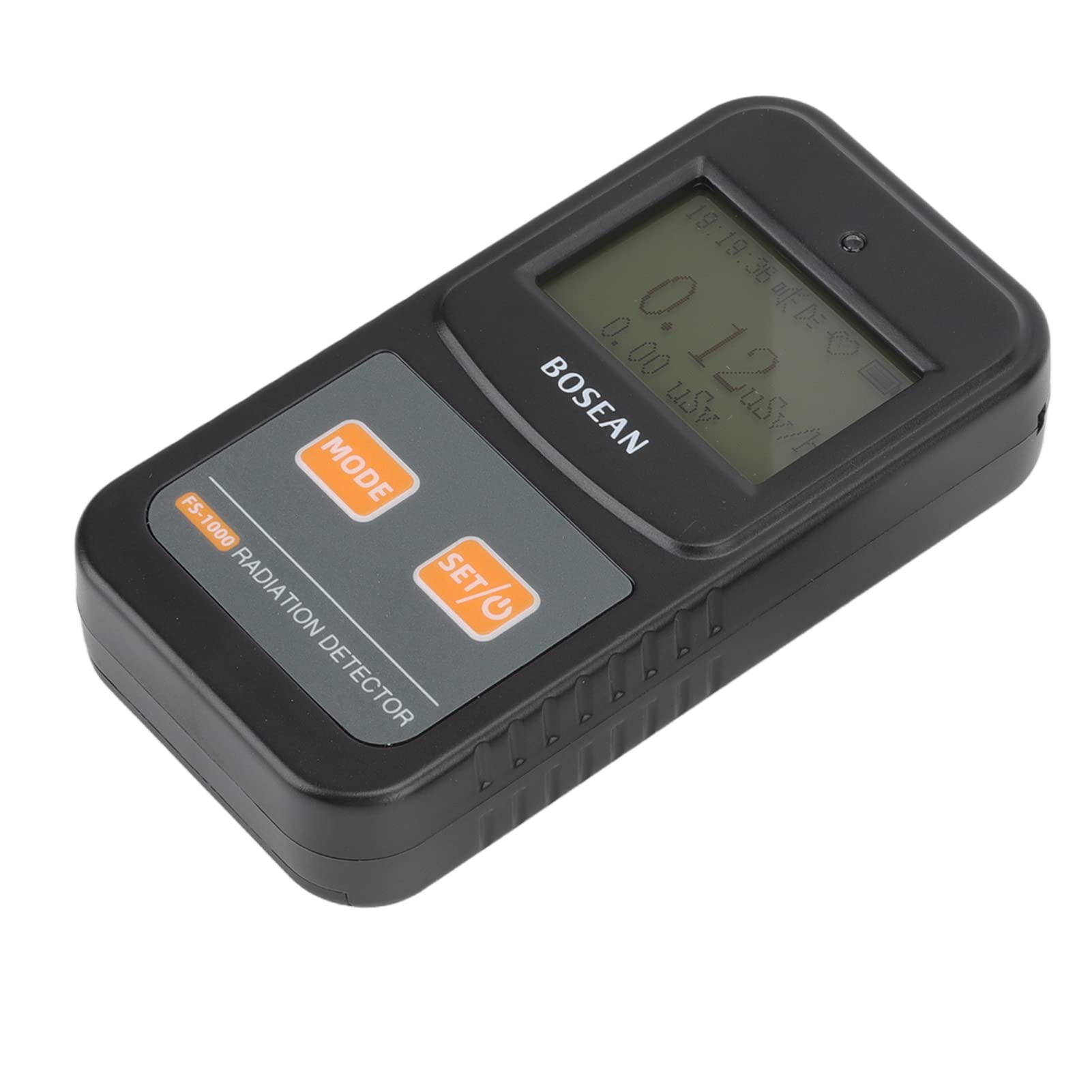 Asixxsix Detector de Radiación de Contador Geiger, Detector de Radiación Nuclear Portátil de Mano con Compensación de Energía, Dosímetro con Pantalla LCD, Umbral de Alarma Ajustable para Laboratorios