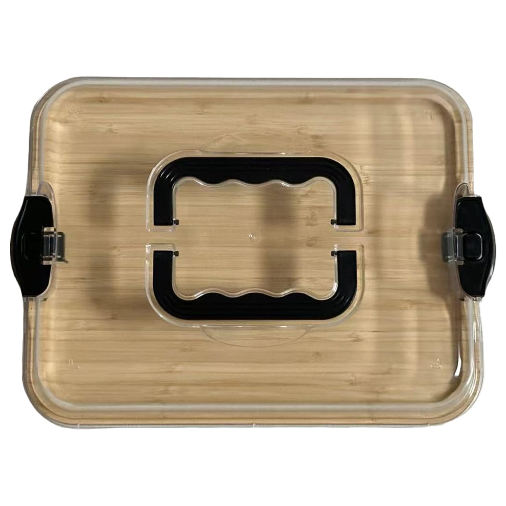 Wedhapy Charcuterie Boards Charcuterie Board with Lid, Portable Wooden Boards with Lockable Clear Lid, Covered Serving Tray for Picnic Camping