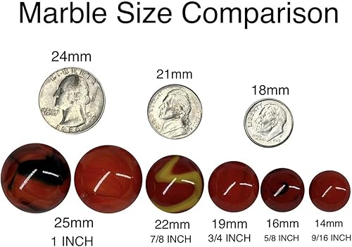 Miniatura 3 de Big Game 30 Canicas de repuesto de color sólido Wahoo Agravación, juego de mesa de canicas sucias de 0.551 in de vidrio de 9/16 pulgadas