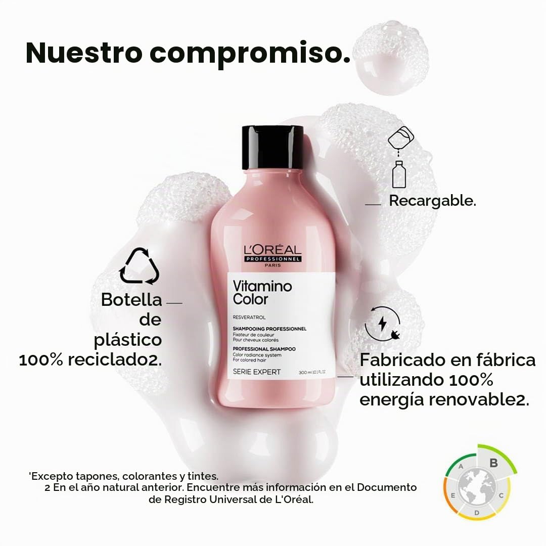 L'Oreal Professionnel Cofre Trio, Rutina Protector de Color para Cabellos Teñidos, Vitamino Color