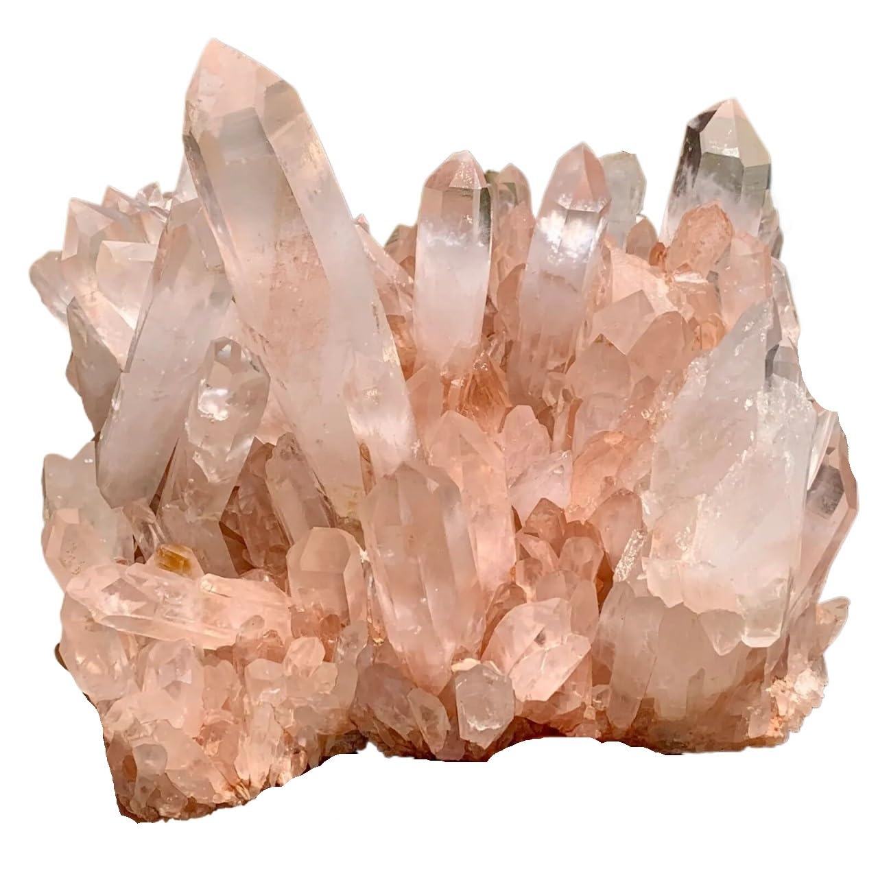 YLQUXEUV 1pc 350-400g Transparent White Quartz Crystal Cluster