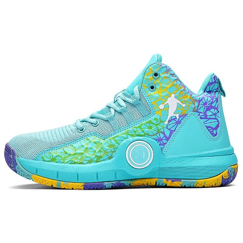 Solastride Zapatillas de Baloncesto Unisex con Malla Transpirable, Antideslizantes, Resistentes al Desgaste y con absorción de Impactos, Botas de Entrenamiento Deportivo de Moda.(Moonlight,43 EU)