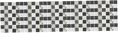 DOITOOL 240 Pcs Wall Sticker Housewarming Gift Peel and Stick Self Adhesive Tile Decals Removable Tile Sticker Home Decoration Retro Decor Stickers