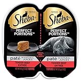 Sheba Wet Food Sheba Perfect Portions Wet Cat Food Pate In Natural Juices Tender Beef Entree, (1) 2.6 Oz. Twin Pack Tray, 2.6 Oz