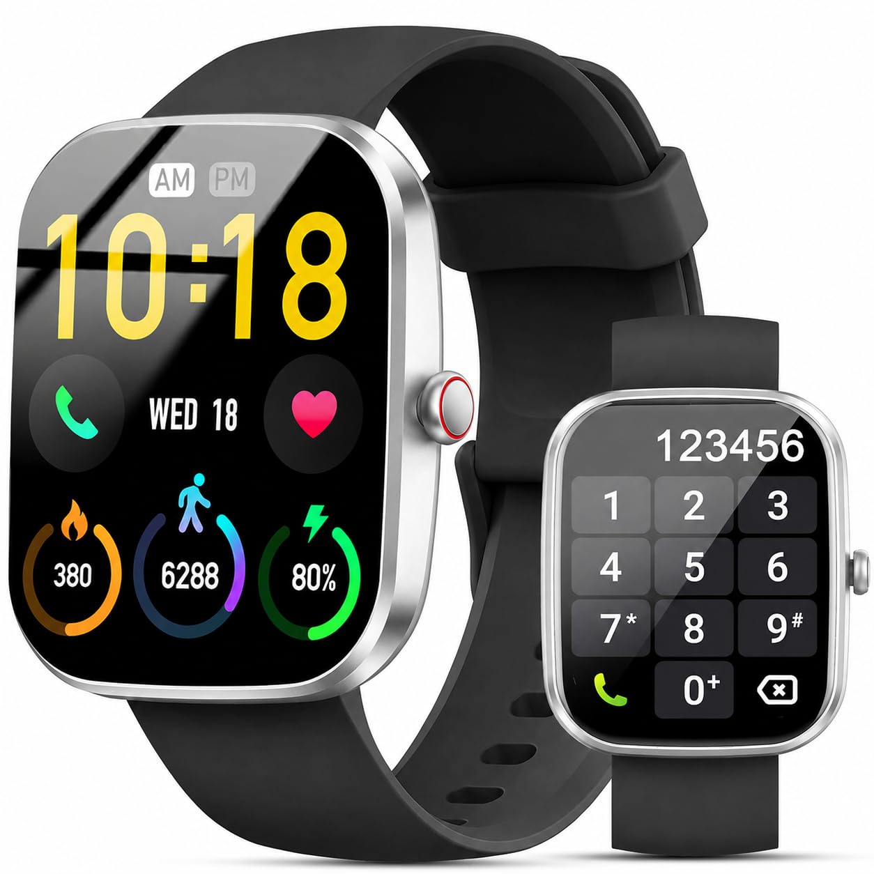 Reloj Inteligente Hombre Mujer 1,96″ HD, Llamadas Bluetooth, IP68, 300mAh