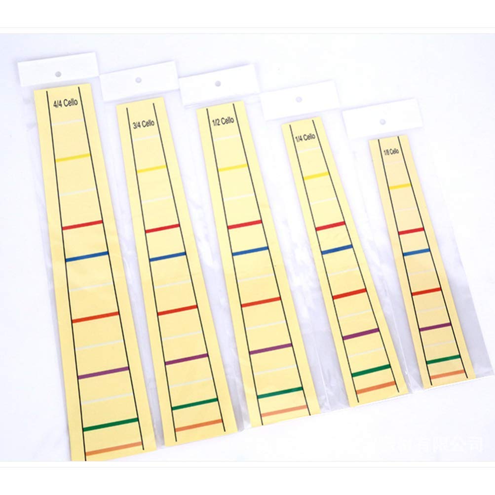 Marqueurs De Position Autocollants Pour Violoncelle - Étiquettes De Touche Pour Débutants (Taille 4/4, 3/4, 1/2, 1/4, 1/8)
