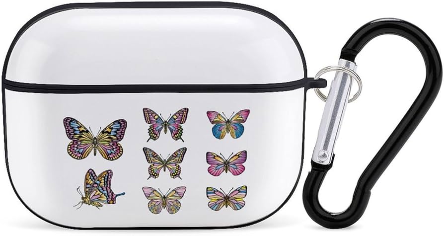 Amazon | カラフルな八種類の蝶 AirPods Pro2 ケース 2022年9月発売