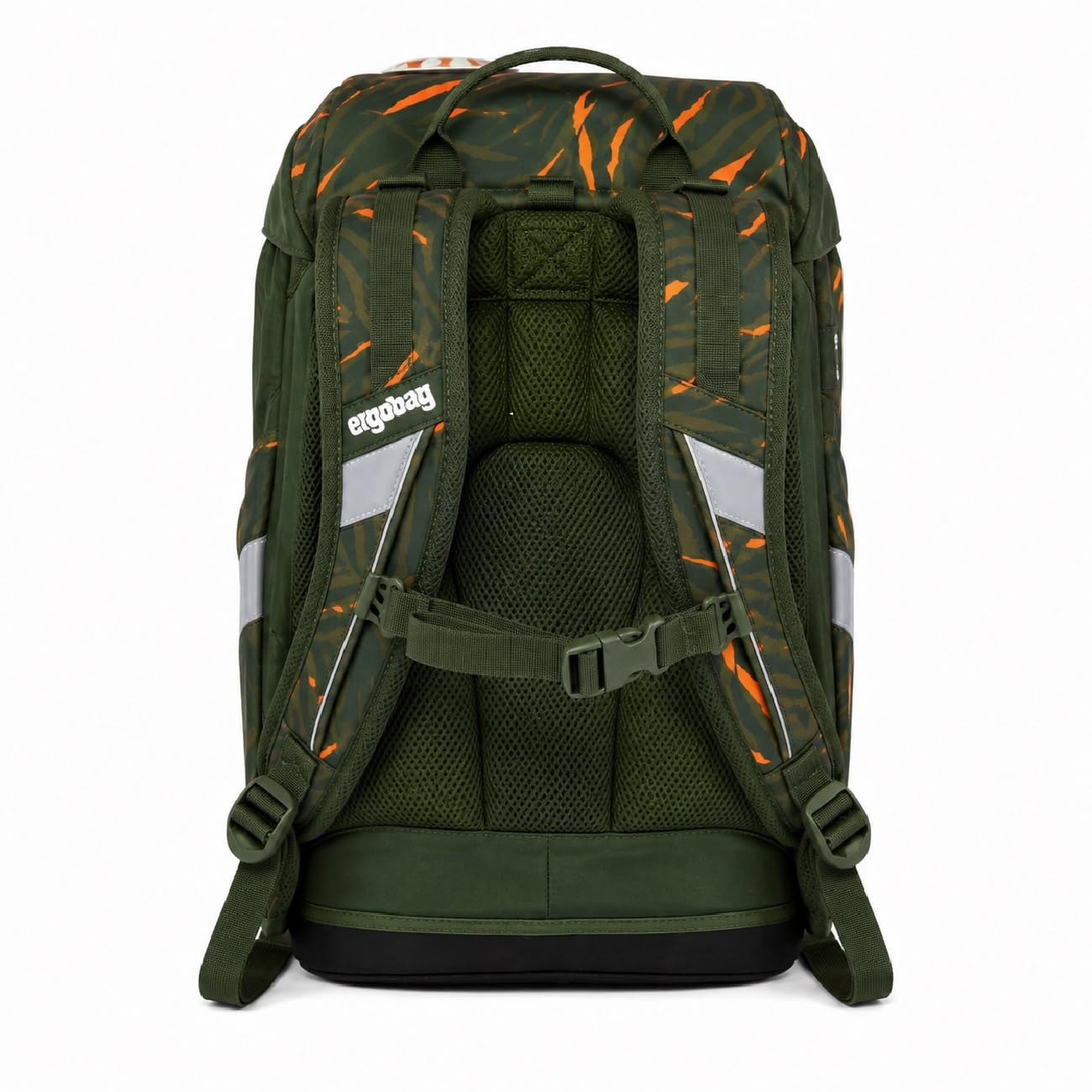 ergobag Flexibel, ergonomisch, leicht, 24 Liter, für Mädchen und Jungen, Exbeardition - Oliven, Einheitsgröße, schulrucksack