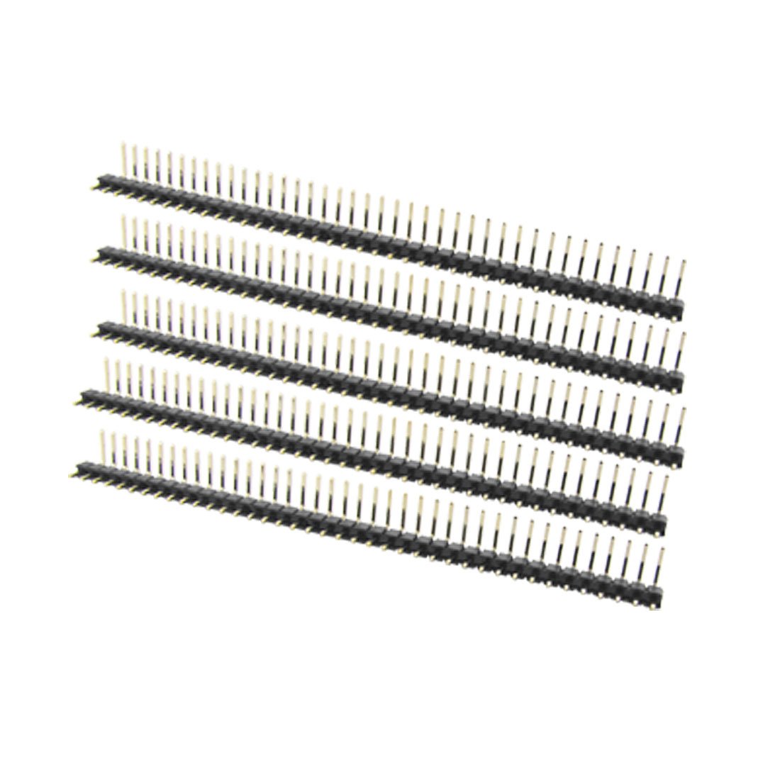 Aexit 5 Pcs Audio & Video Accessories 40 Position Single Row Right Angle Connectors & Adapters Pin Header