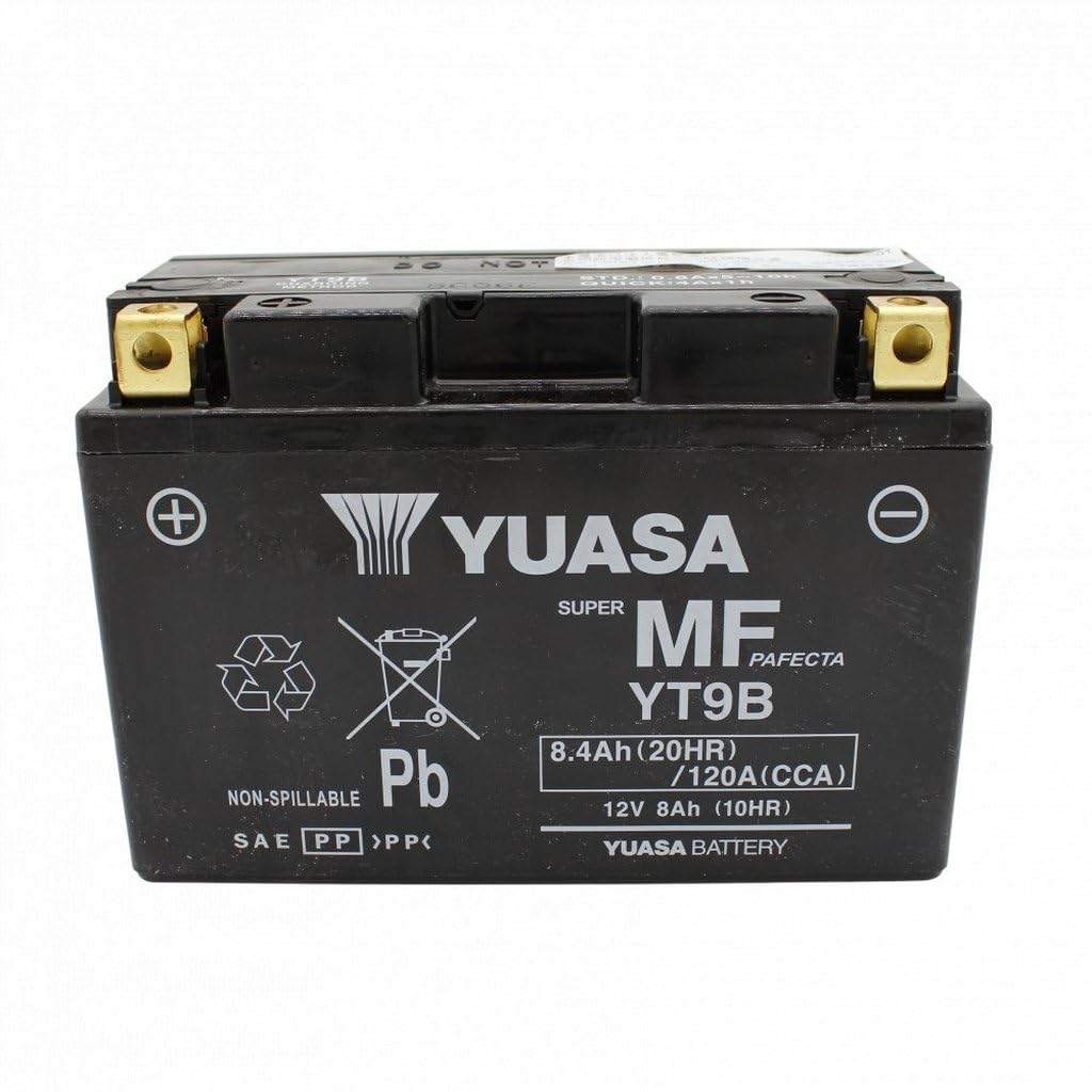 Yuasa batteria yuasa yt9b precaricata sigillata batteria moto convenzionale 12 v capacità affidabile resistente vibrazioni