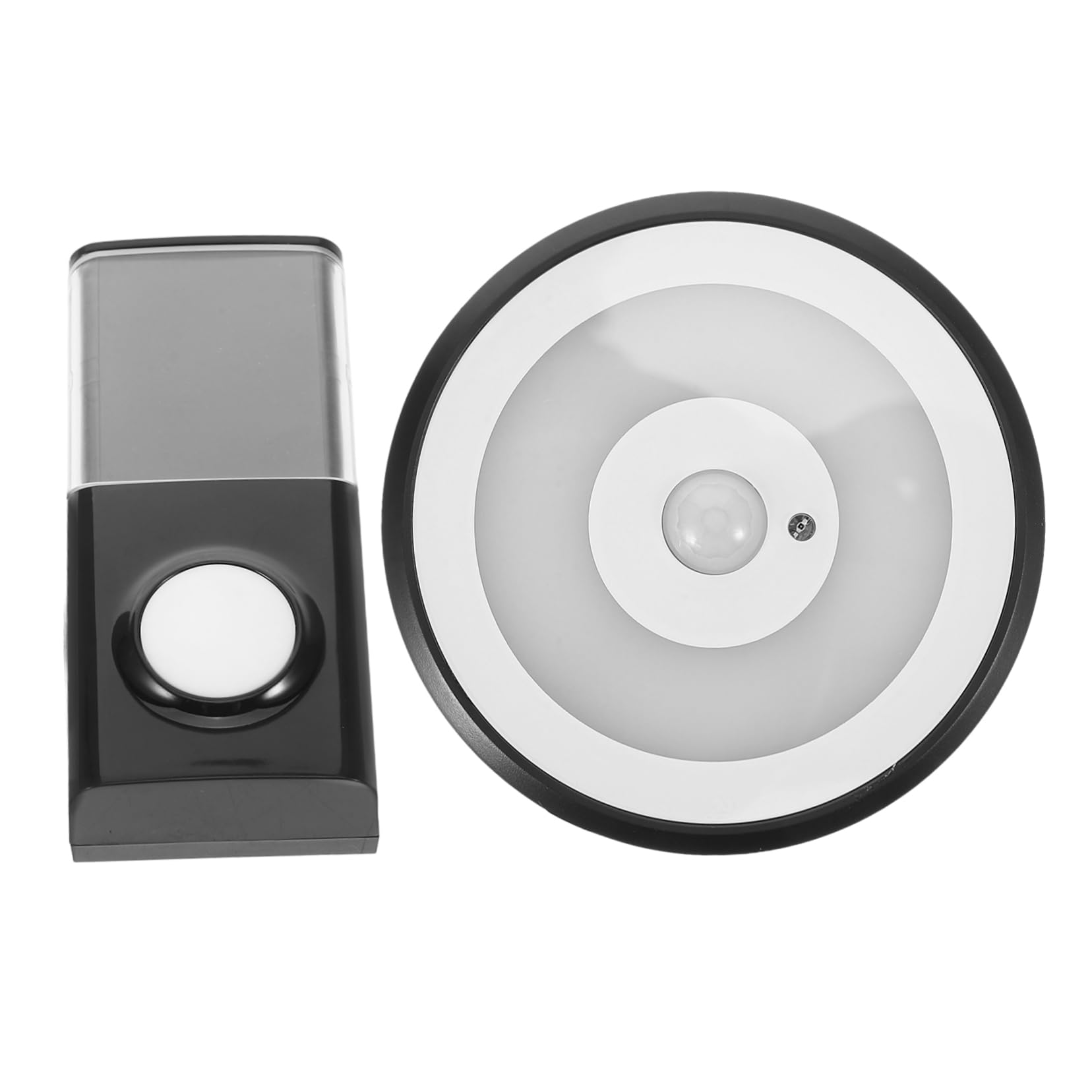 Sonnette sans fil USB SEWACC noire avec témoin lumineux pour le confort intérieur au quotidien
