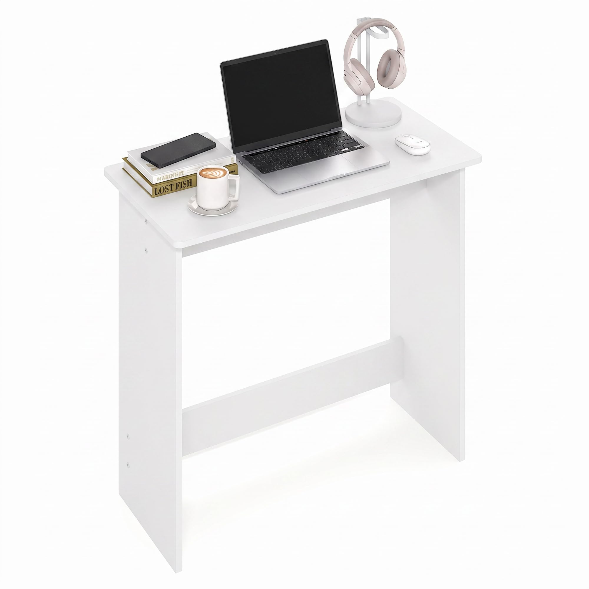 Furinno Simplistic Study Table, White