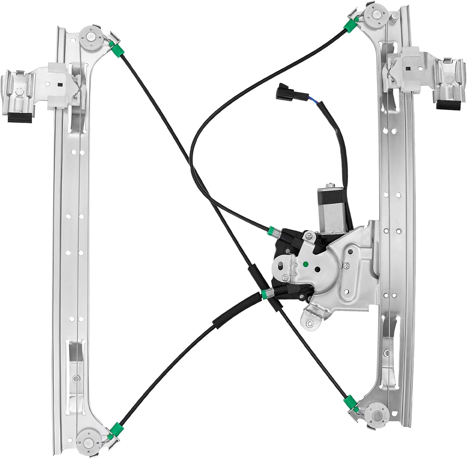 BDFHYK 741-690 Power Window Regulator with Motor Front Left for Buick Rainier Chevy Trailblazer EXT GMC Envoy XL XUV Isuzu Ascender Oldsmobile Bravada Saab 9-7x 2004 2005 2006 2007 2008