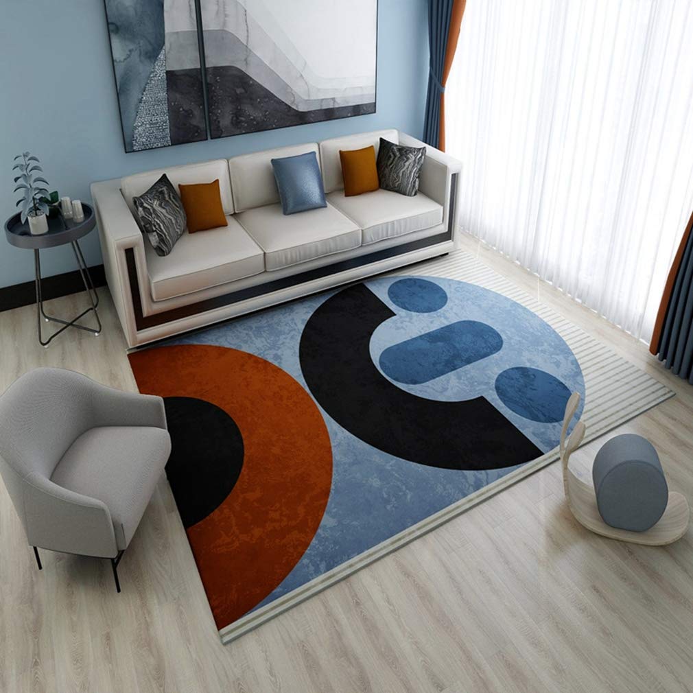 Buy MOXIC Soft Abstract Art Living Room Area Rugs Rectangular Children Crawling Bedroom Rug Fleece Anti-Slip Carpets Nordic Modern Home Decor Mats Indoor Outdoor Runners Nursery 2' X 8' — BookShops.in