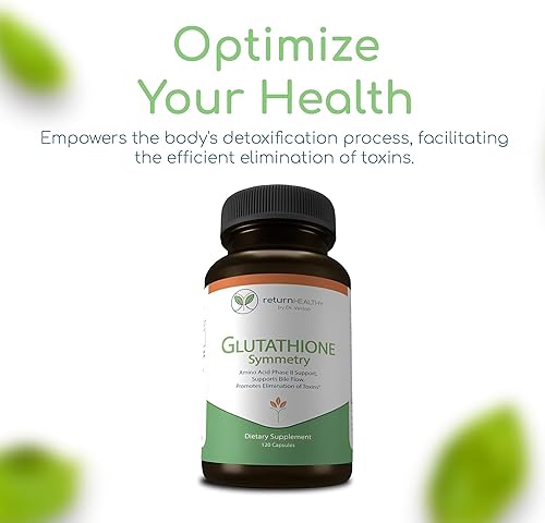 Miniatura 6 de Return Healthy Simetría de glutatión  Suplemento de S-acetil glutatión  Suplemento antioxidante y desintoxicante  Soporte celular natural