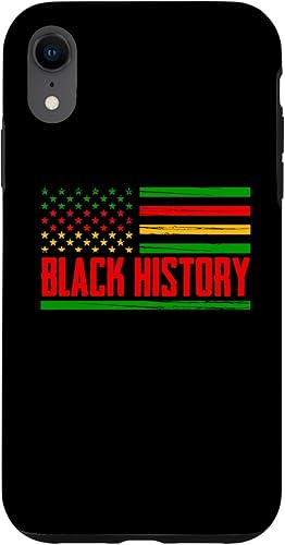 iPhone XR Black Pride American Flag Month for American African Case