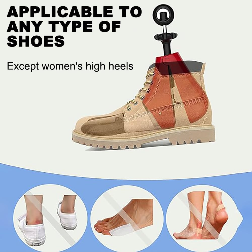 Expansor de Botas de Zapatos de caña Alta, estirador de Zapatos Unisex, estirador de Zapatos de plástico Profesional, Longitud y Ancho Ajustables (42 to 46)
