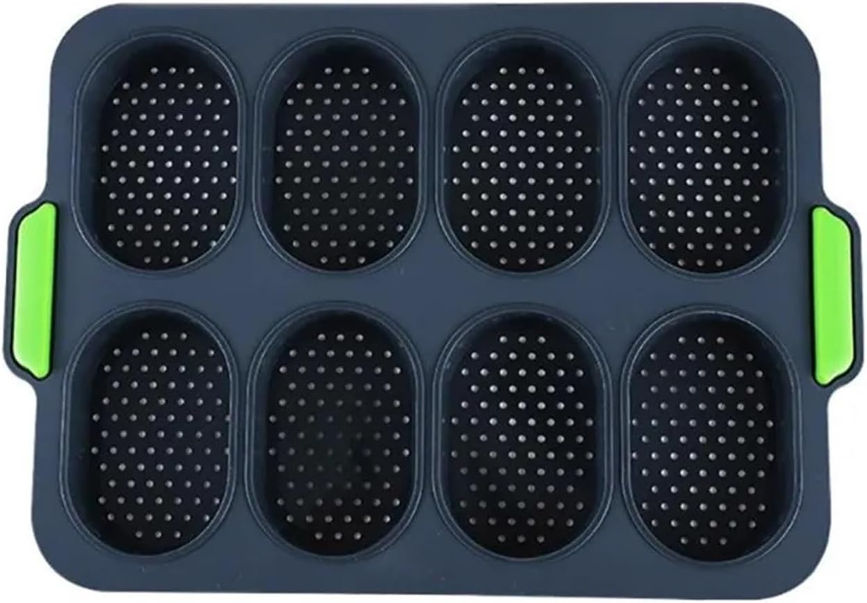 1PC Non-Stick Bread Mold Party DIY Mini Baguette Baking Tray Silicone Round Baker Tool Pan