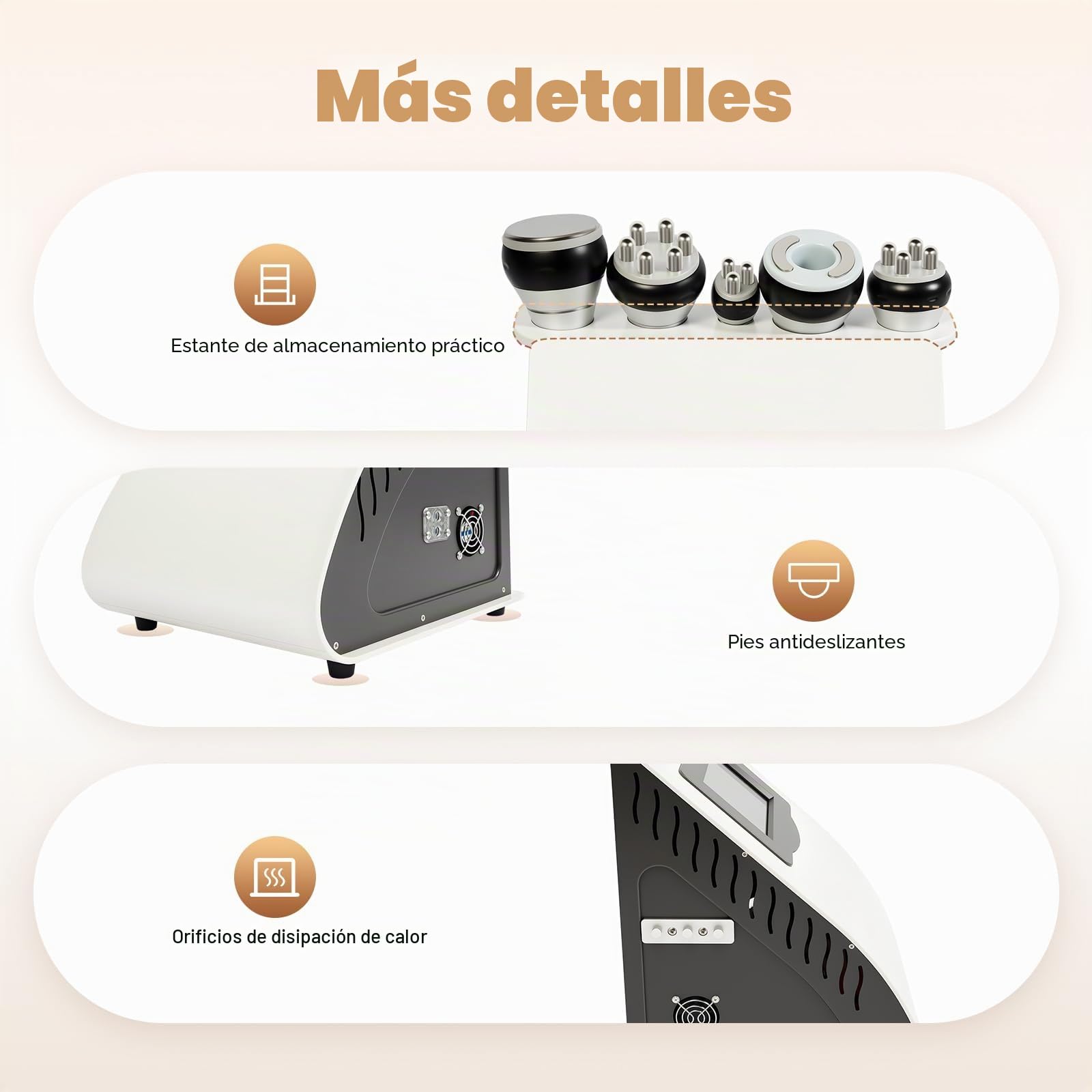 Máquina de pérdida de peso 5 en 1, cavitación 40 K, dispositivo multipolar de radiofrecuencia, quema grasa, cuidado de la piel para salón de belleza, spa, hogar