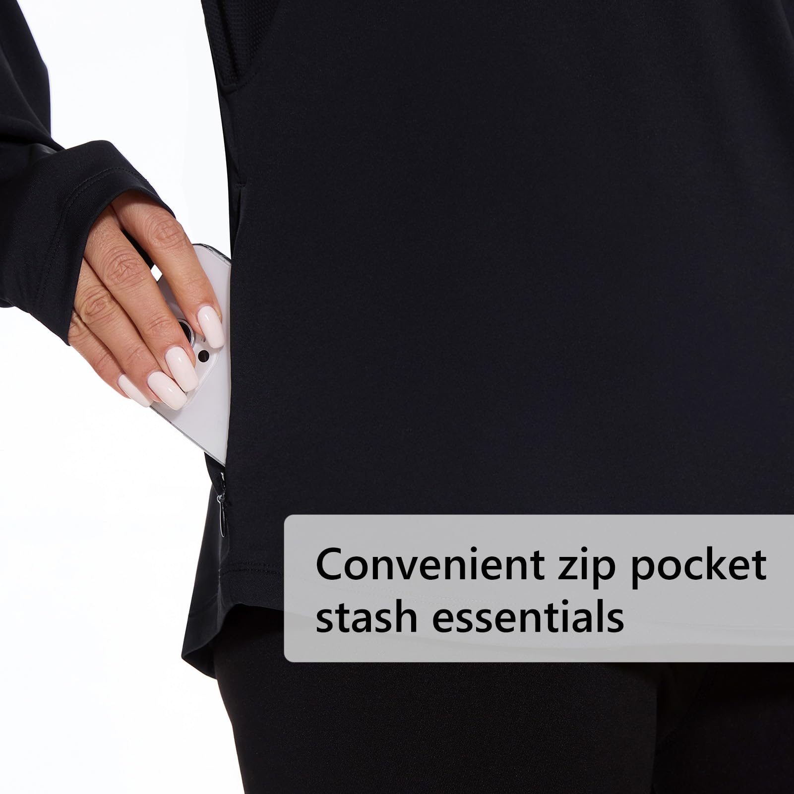 Bassdash Frauen UPF 50+ Langarm Fischereishodie Hemd mit Tasche Sonnenschutz Leichte Kapuze -Hemden FS04W