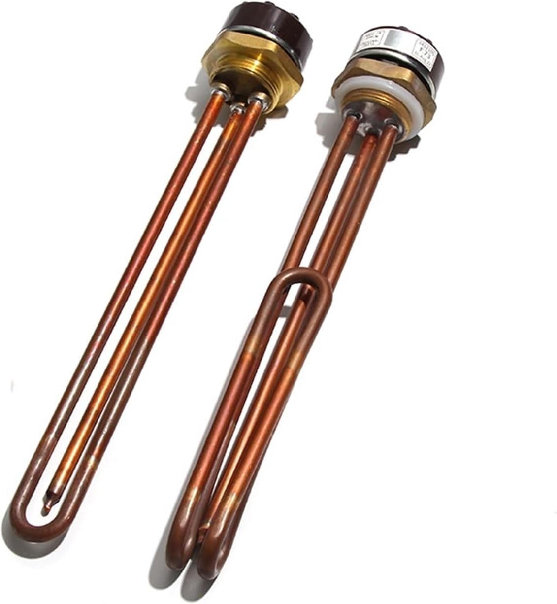 250V Electric Water Heating Element 42MM Copper Thread Heater Thermostat Switch Controlling Probe 1.5KW2KW2.5KW3KW4KW(250V 4KW 285mmL)